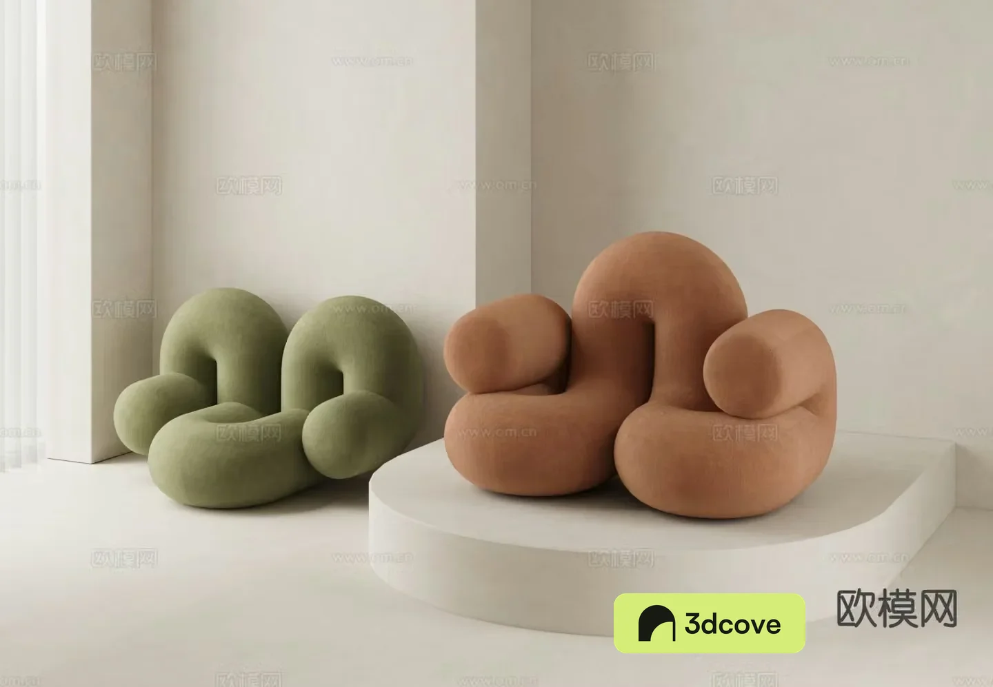 Cream style leisure sofa single sofa