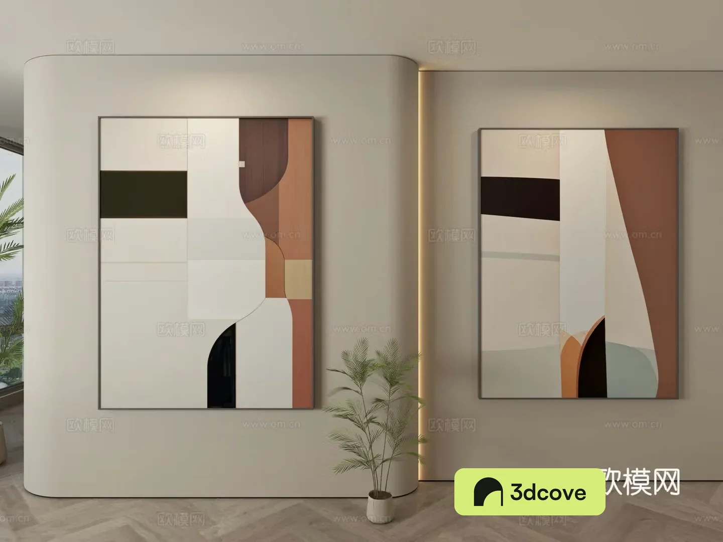 Modern decorative paintings Simple hanging paintings