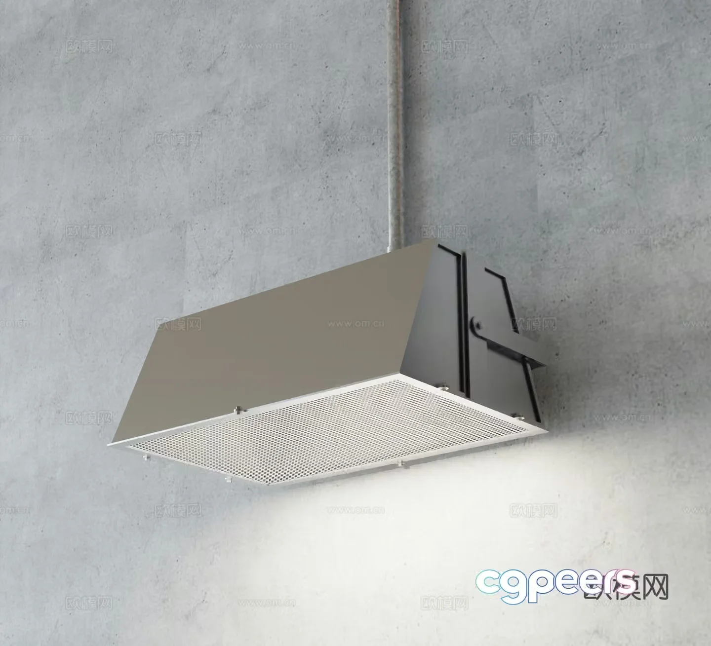 Industrial style wall lamp metal wall lamp 3d model
