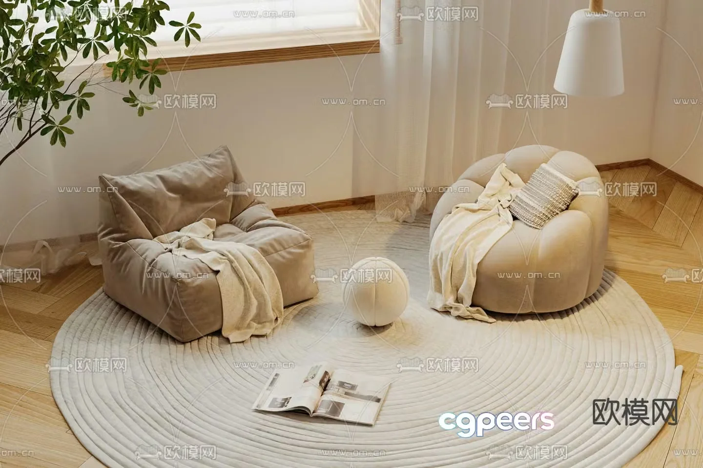 Beanbag 3d model