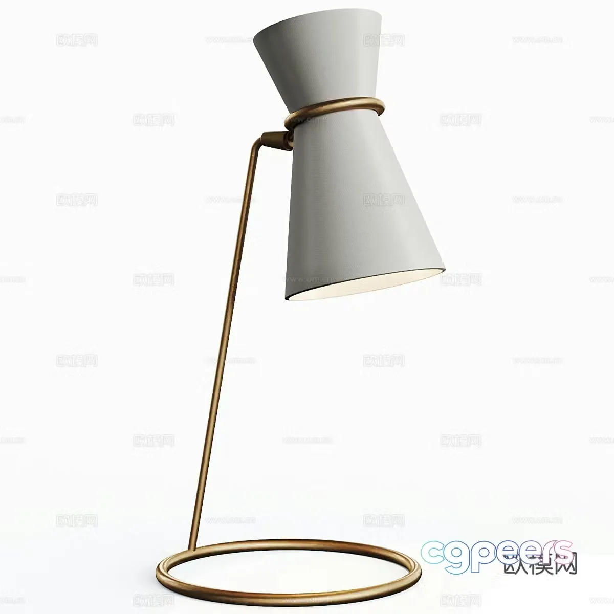 Modern light luxury minimalist decorative desk lamp 3D model