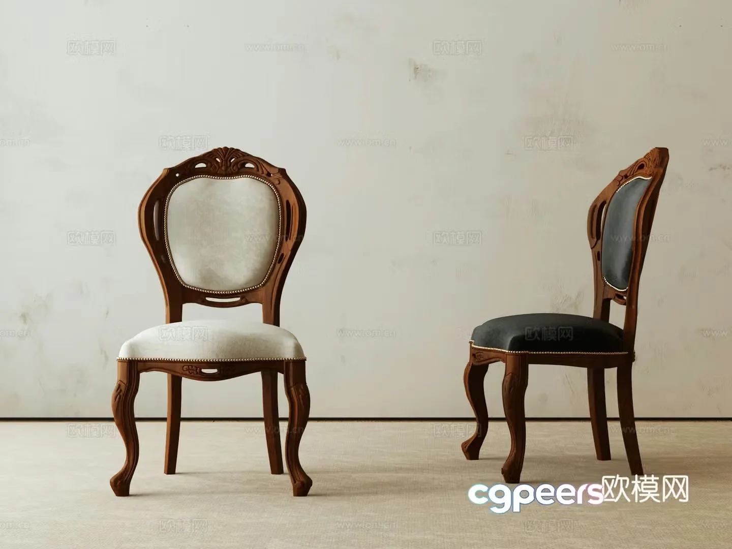 American casual chair 3d model