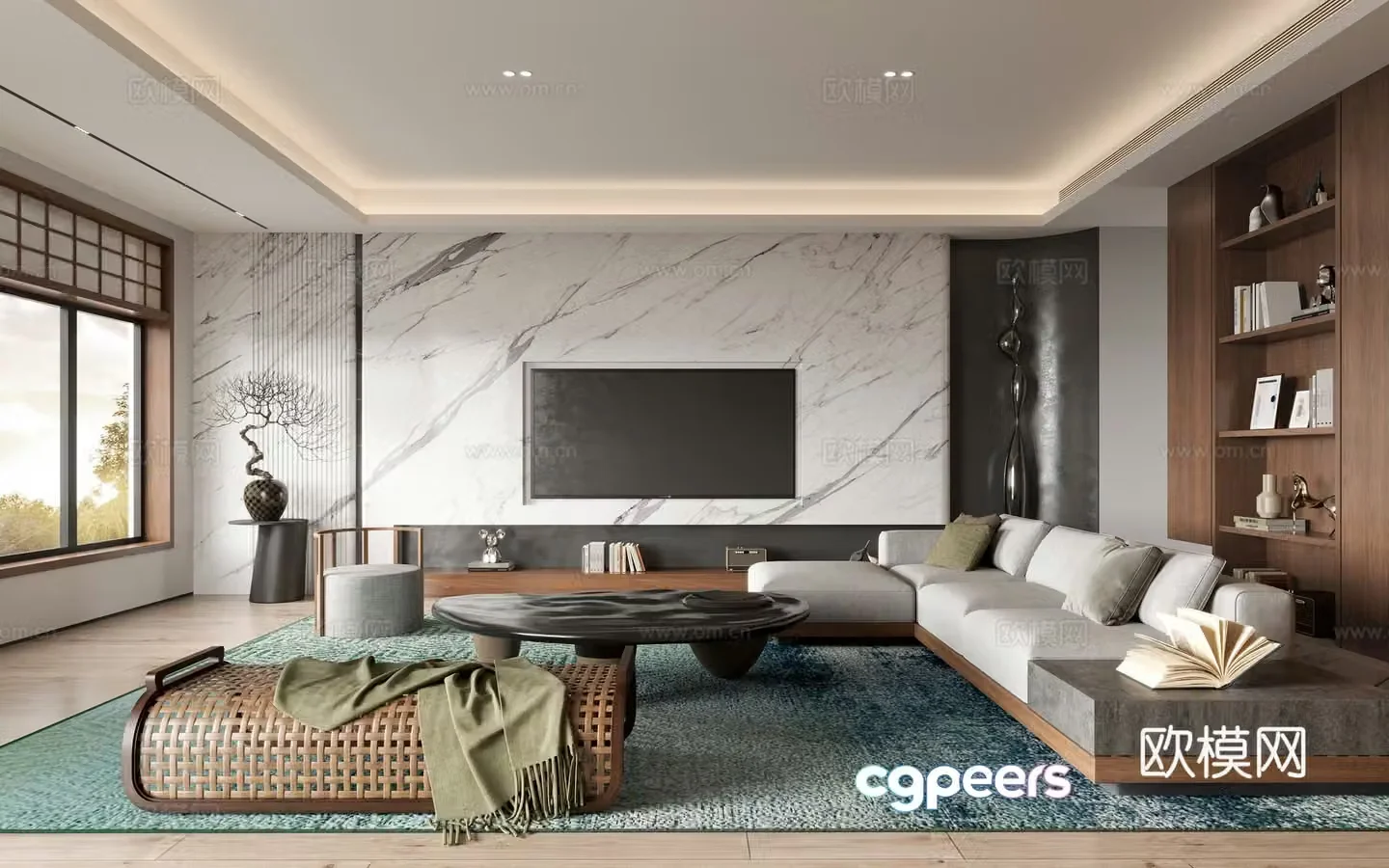 New Chinese living room 3D model