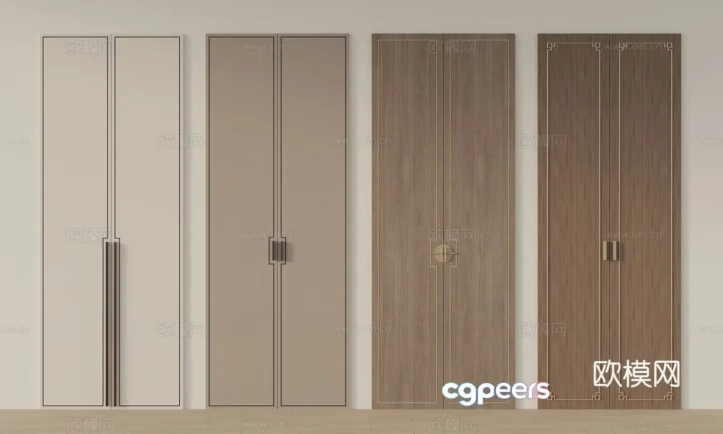 New Chinese style cabinet door door panel 3D model