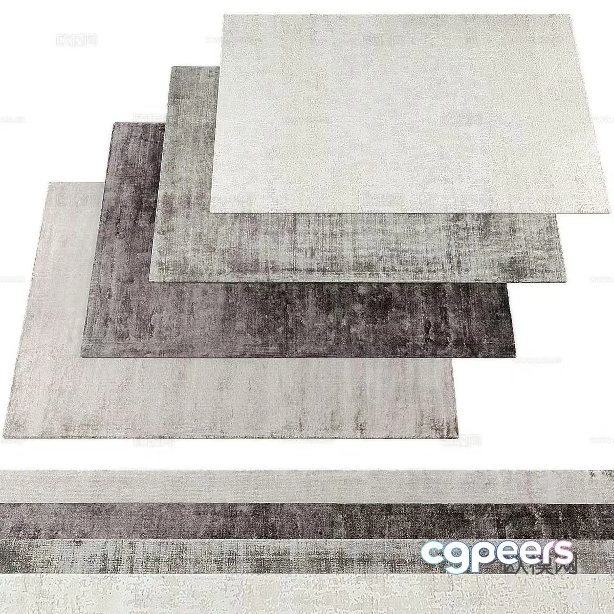 New Chinese style fabric carpet 3D model