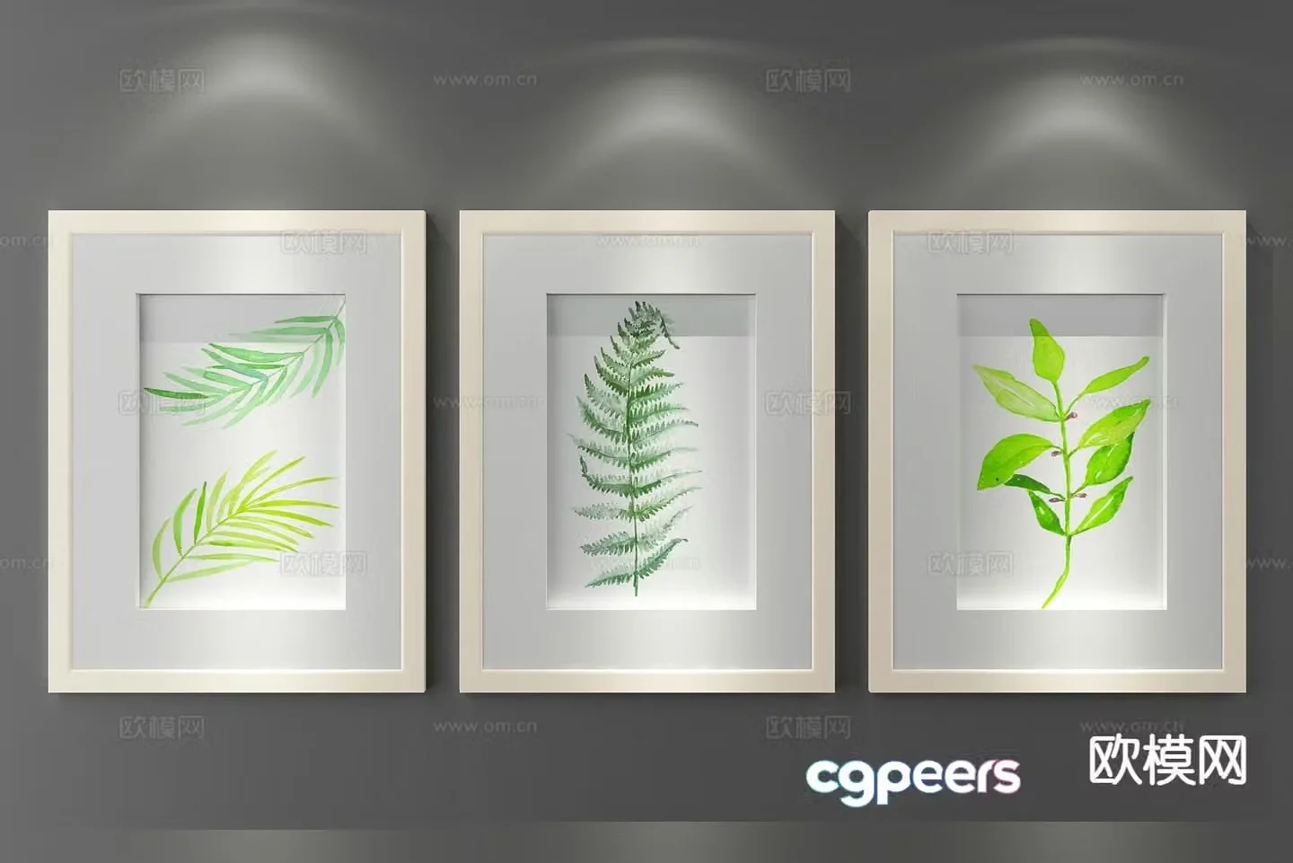Decorative painting art painting hanging painting 3d model