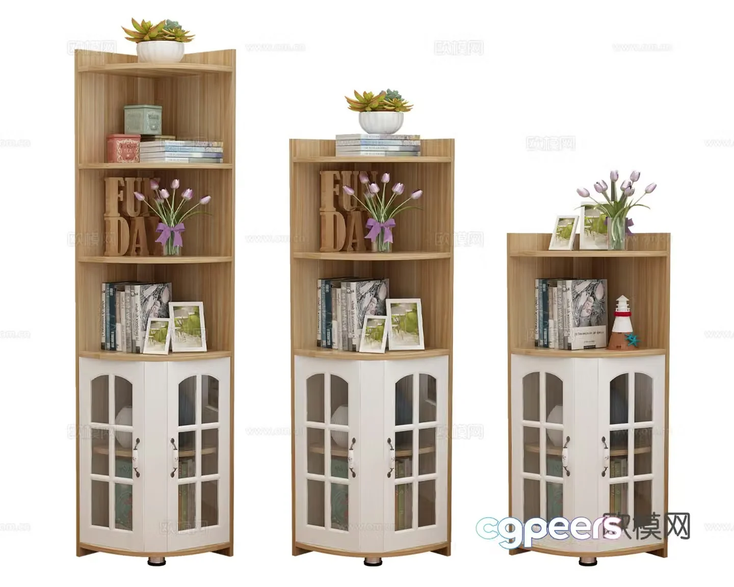 Modern corner cabinet 3d model