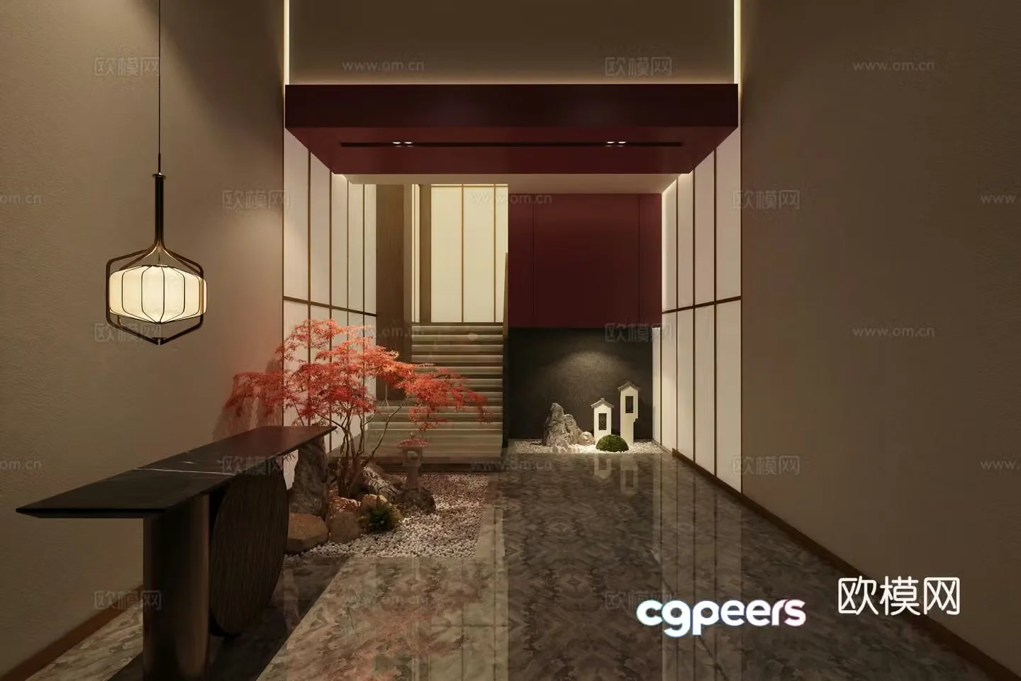 Teahouse foyer 3d model