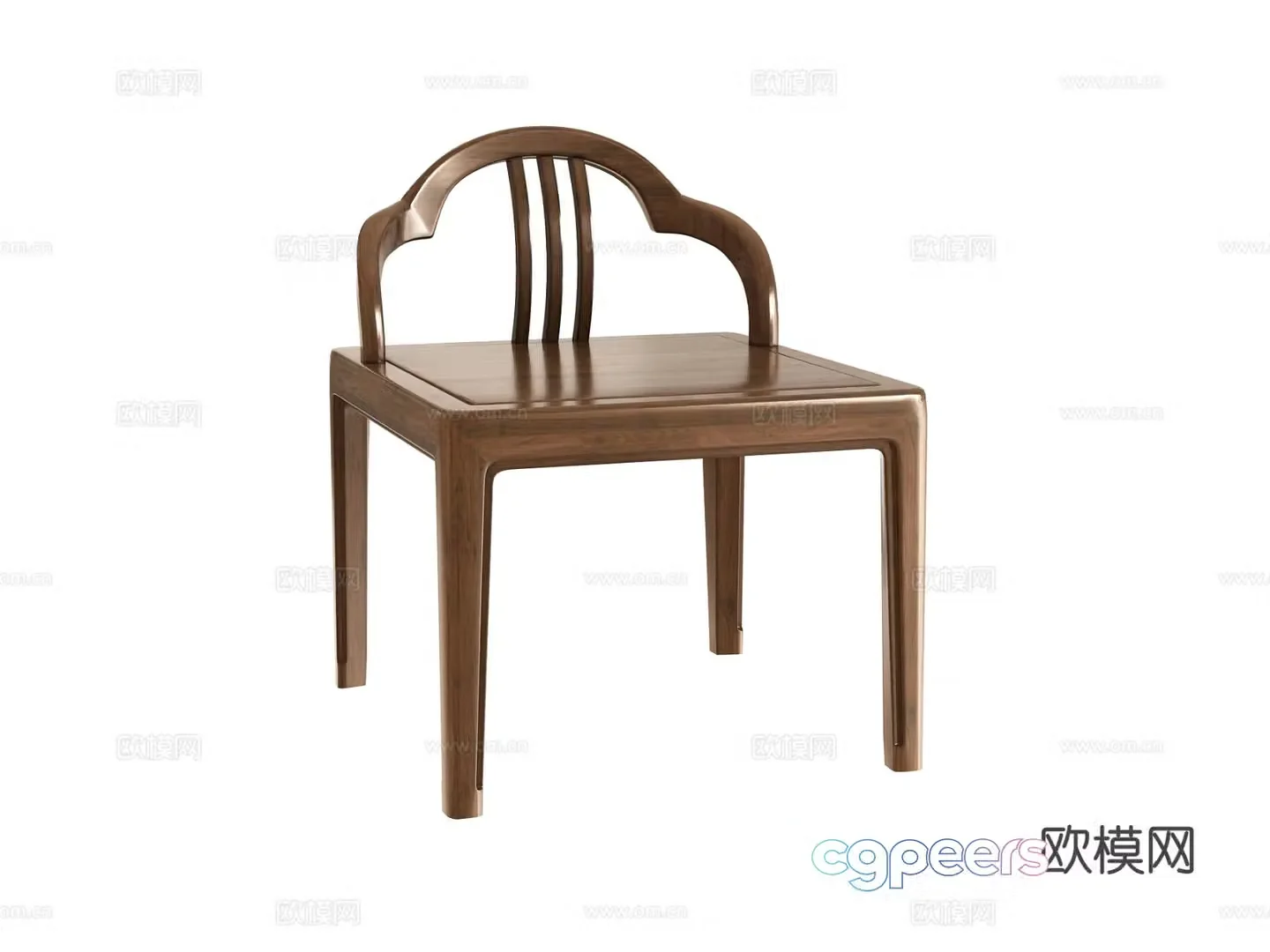 New Chinese style chair tea chair 3d model