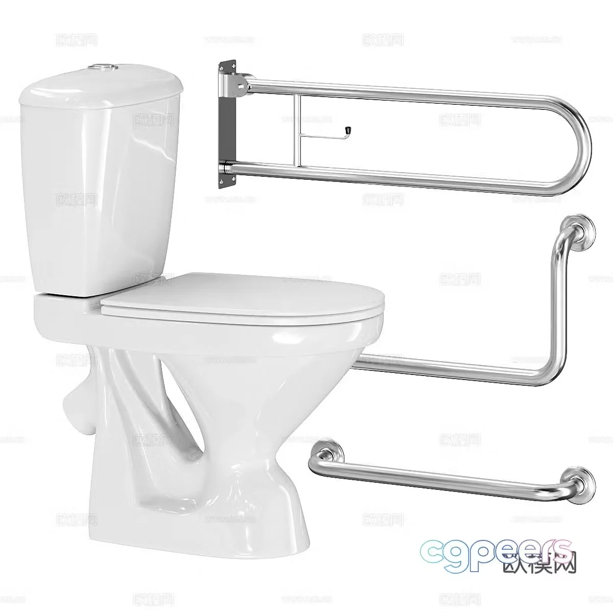 3D model for toilets for disabled people