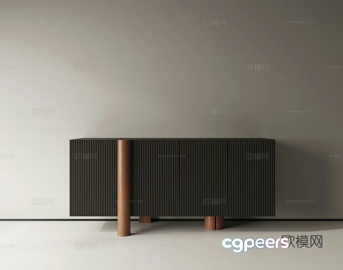 3D model of chest of drawers