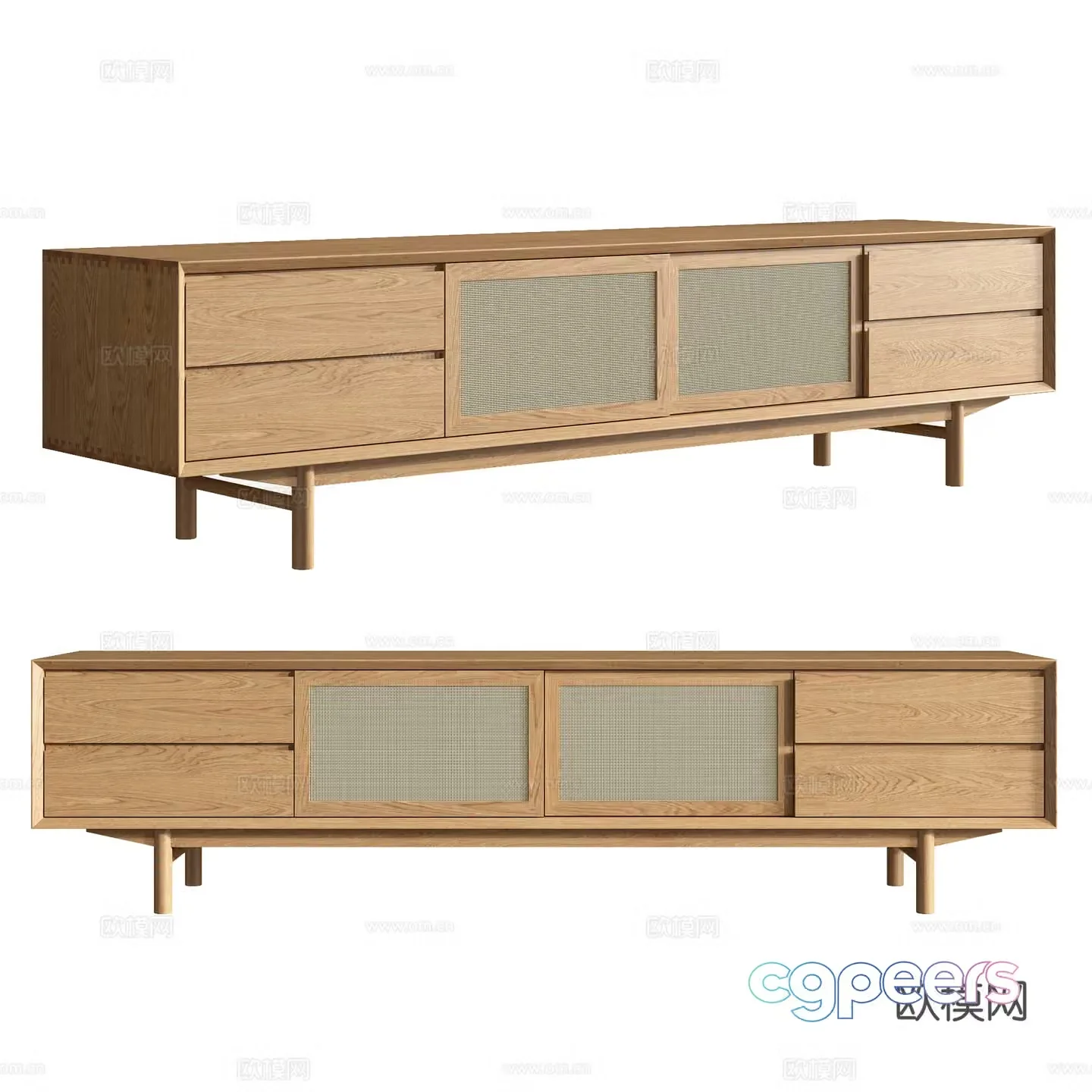 Modern TV cabinet 3d model