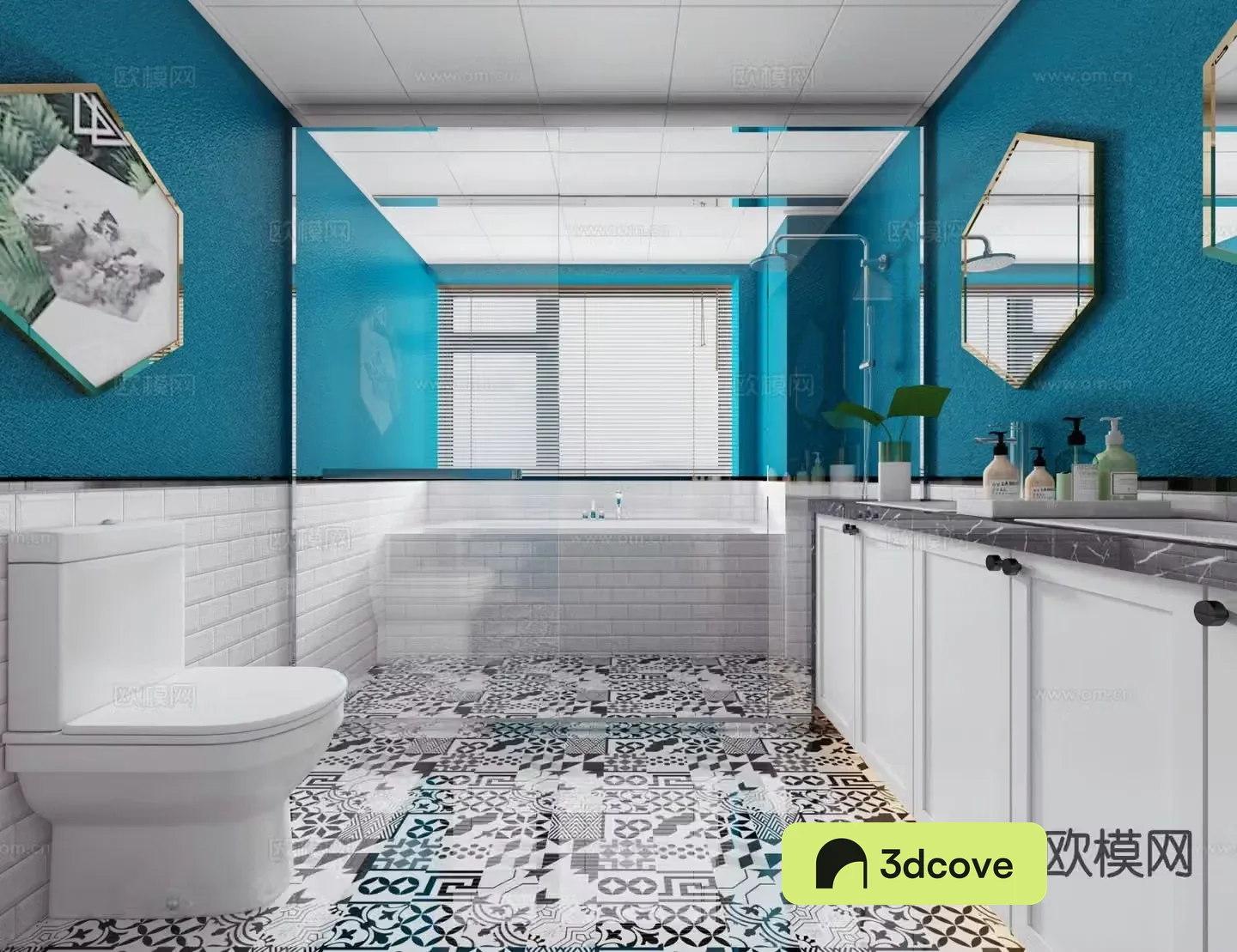 Postmodern bathroom