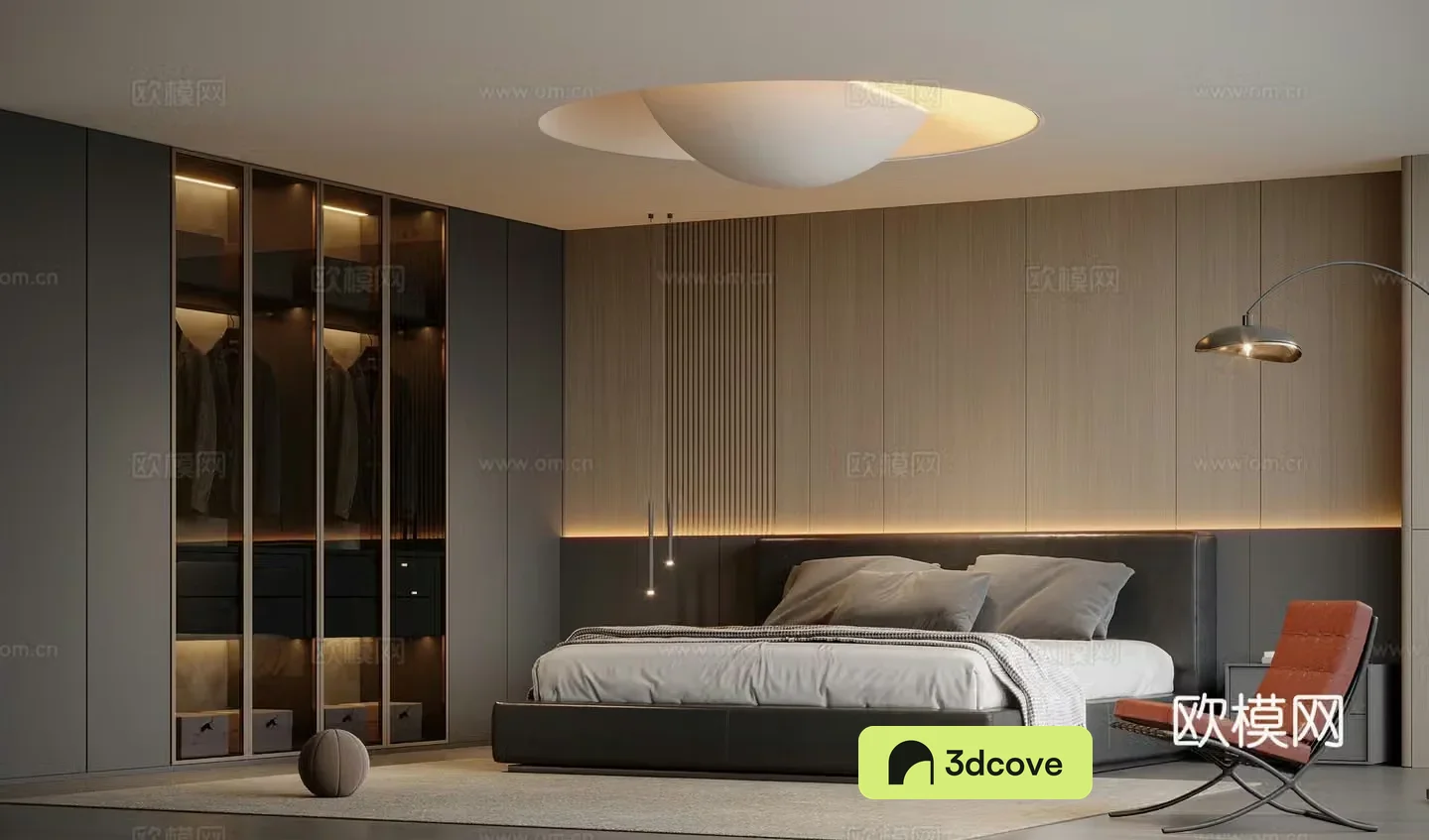 Italian home bedroom