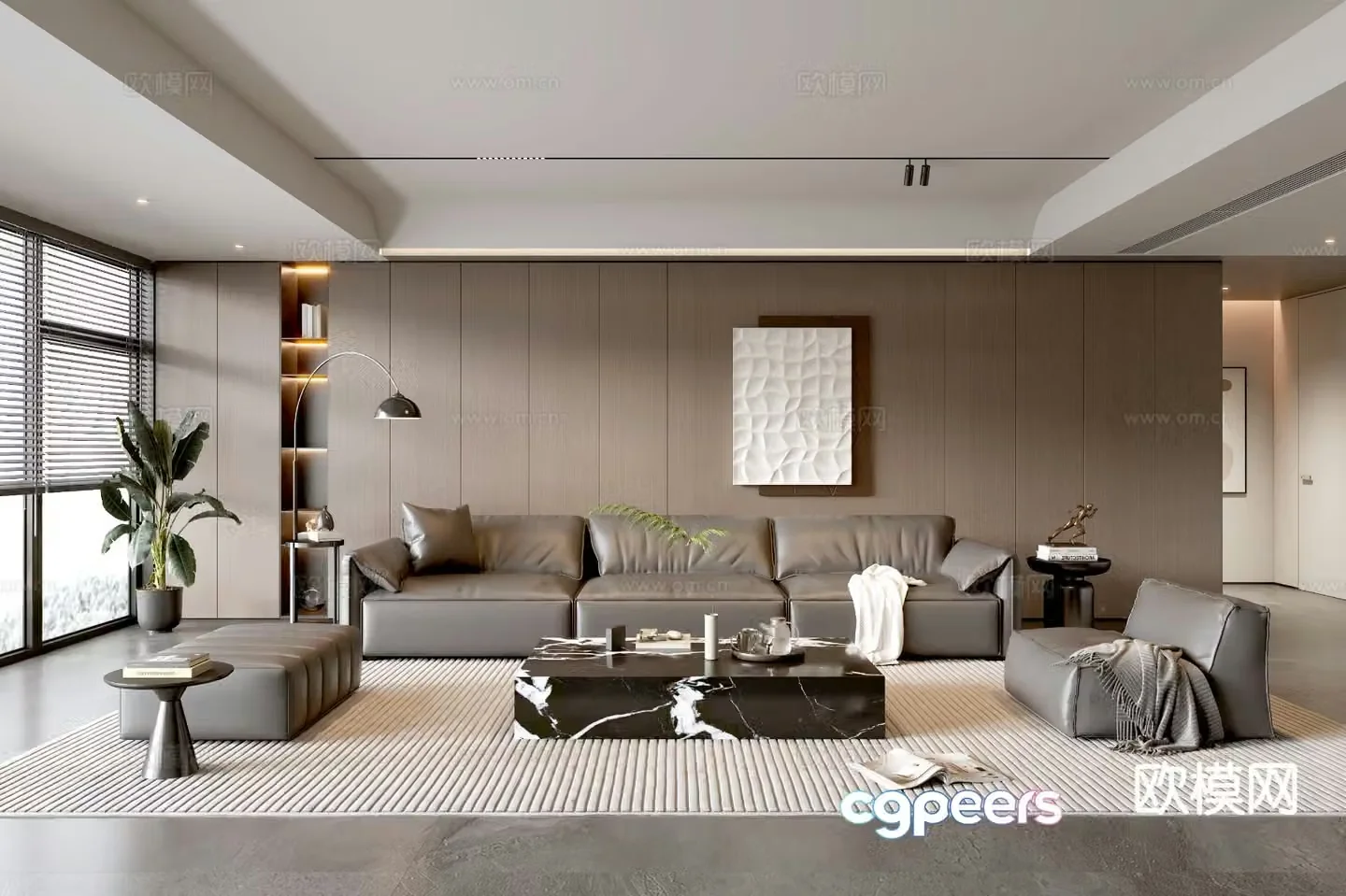 Modern living room 3d model