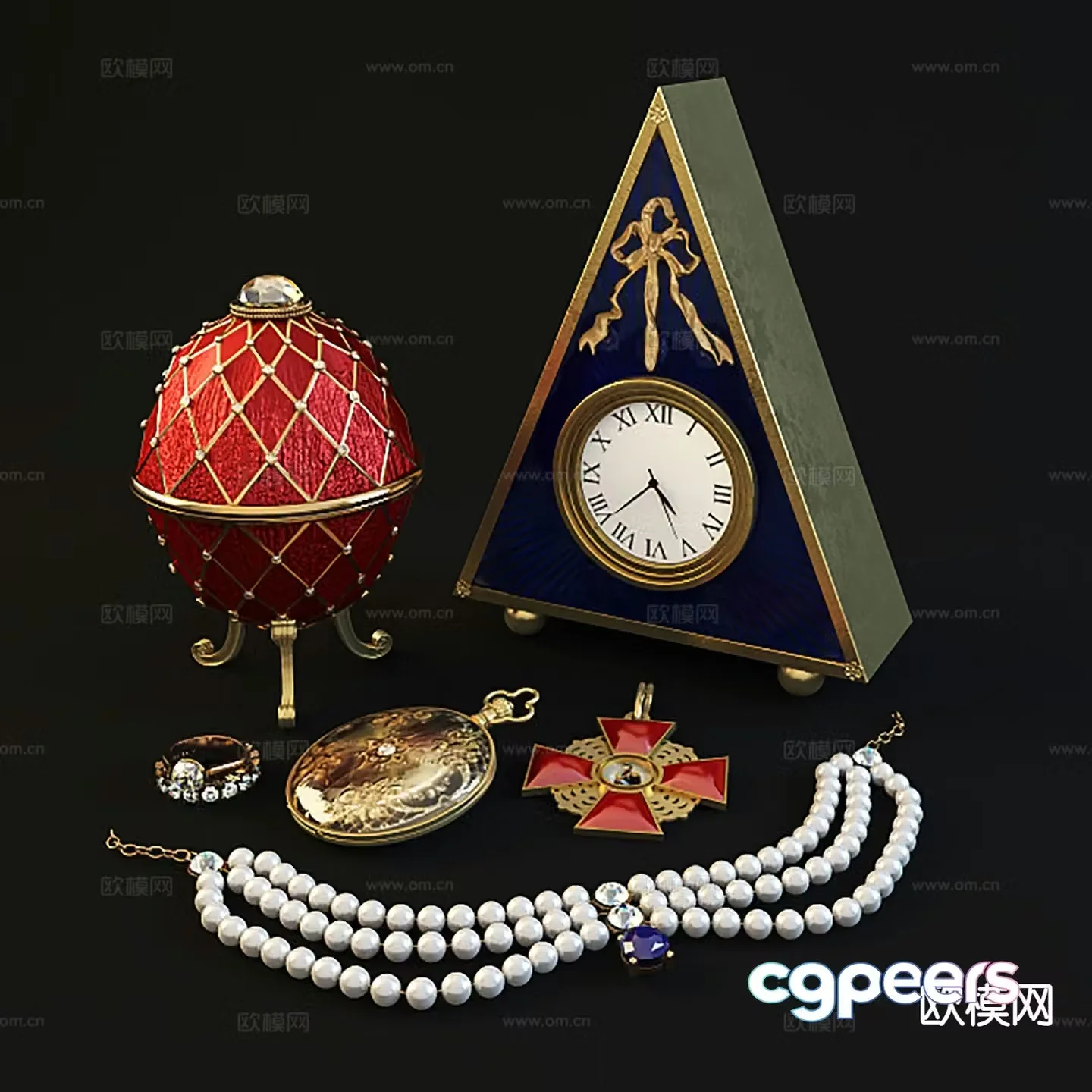 Modern decorative ornaments crafts 3d model