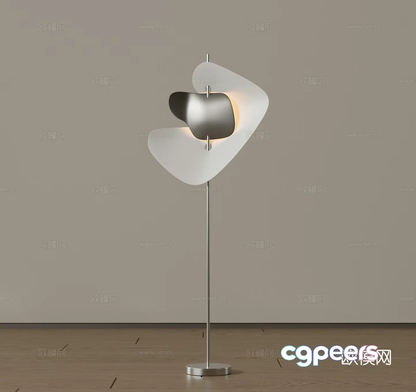 Modern medieval floor lamp Minimalist floor lamp Italian floor lamp Art floor lamp Creamy wind fall 3D model