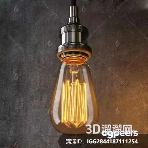 Gold Light Fixture 3D Model – 3993 – VRAY Render
