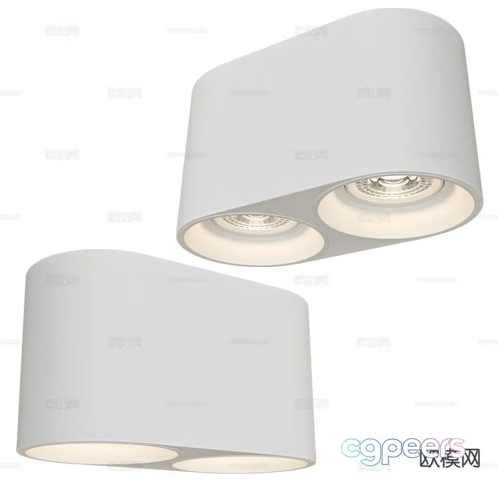 DENKIRS double row downlight spotlight 3d model
