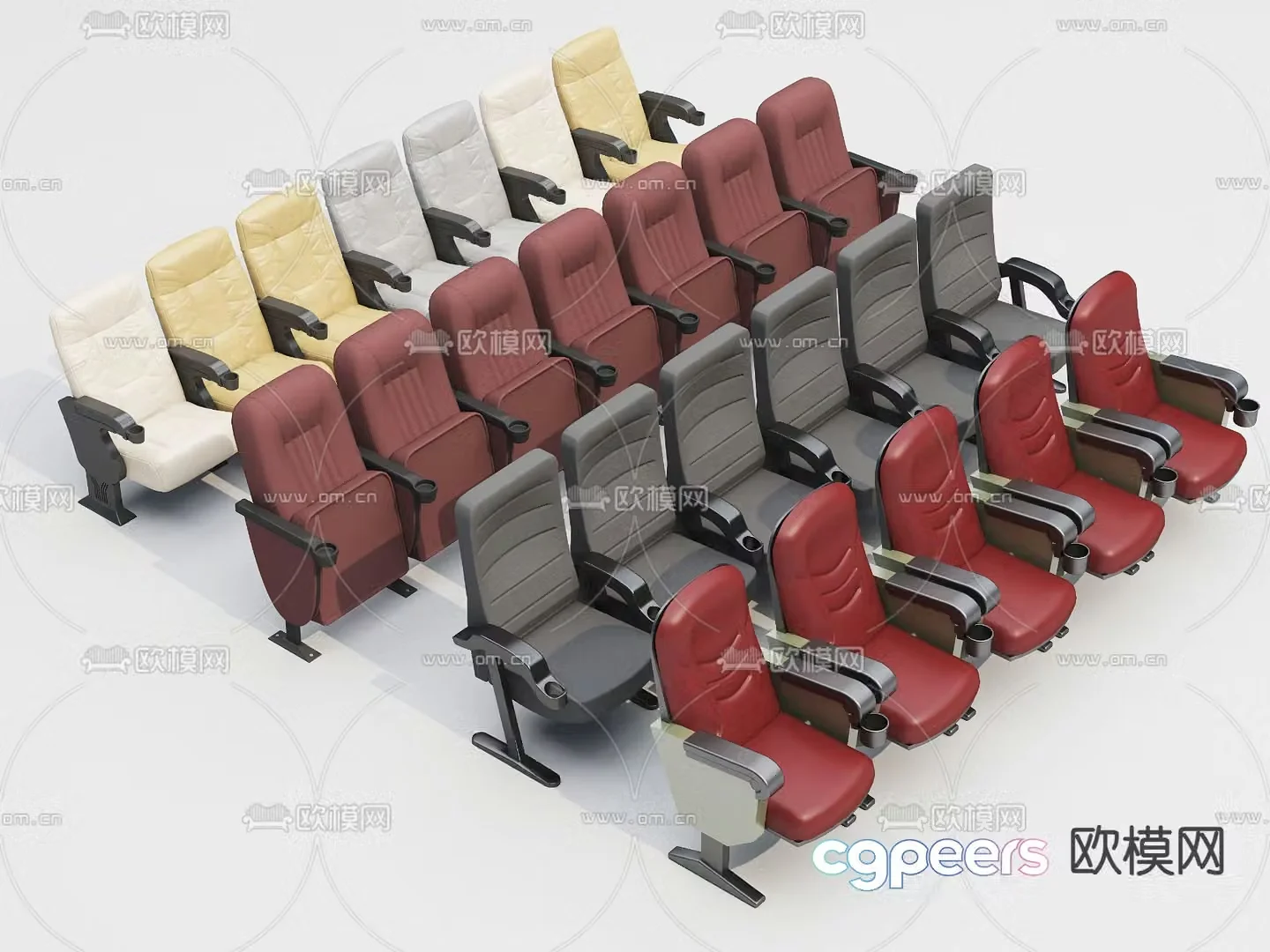 Cinema seat viewing chair 3d model