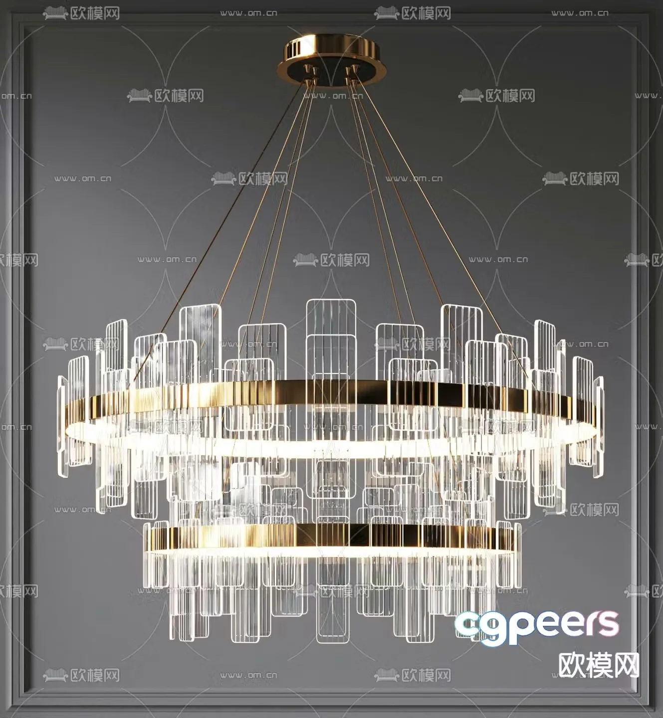 Modern crystal chandelier art chandelier creative chandelier 3d model