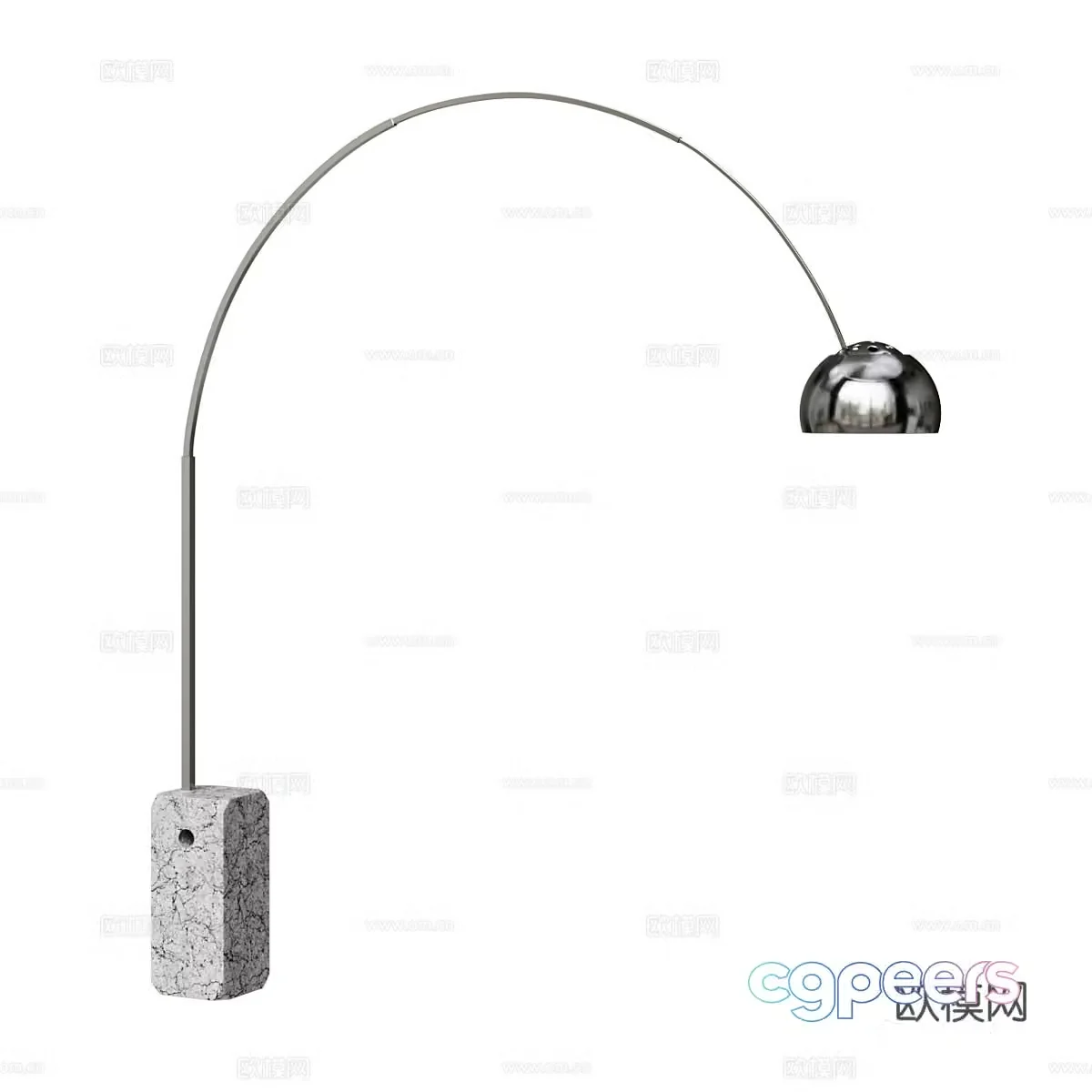 Modern fishing lamp Floor lamp 3d model