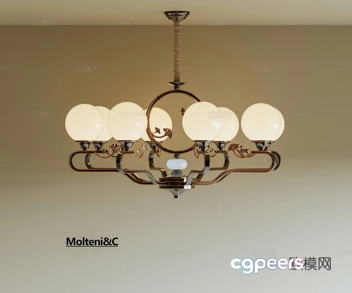 New Chinese chandeliers Chinese chandeliers Decorative chandeliers Art chandeliers Metal chandeliers 3D model