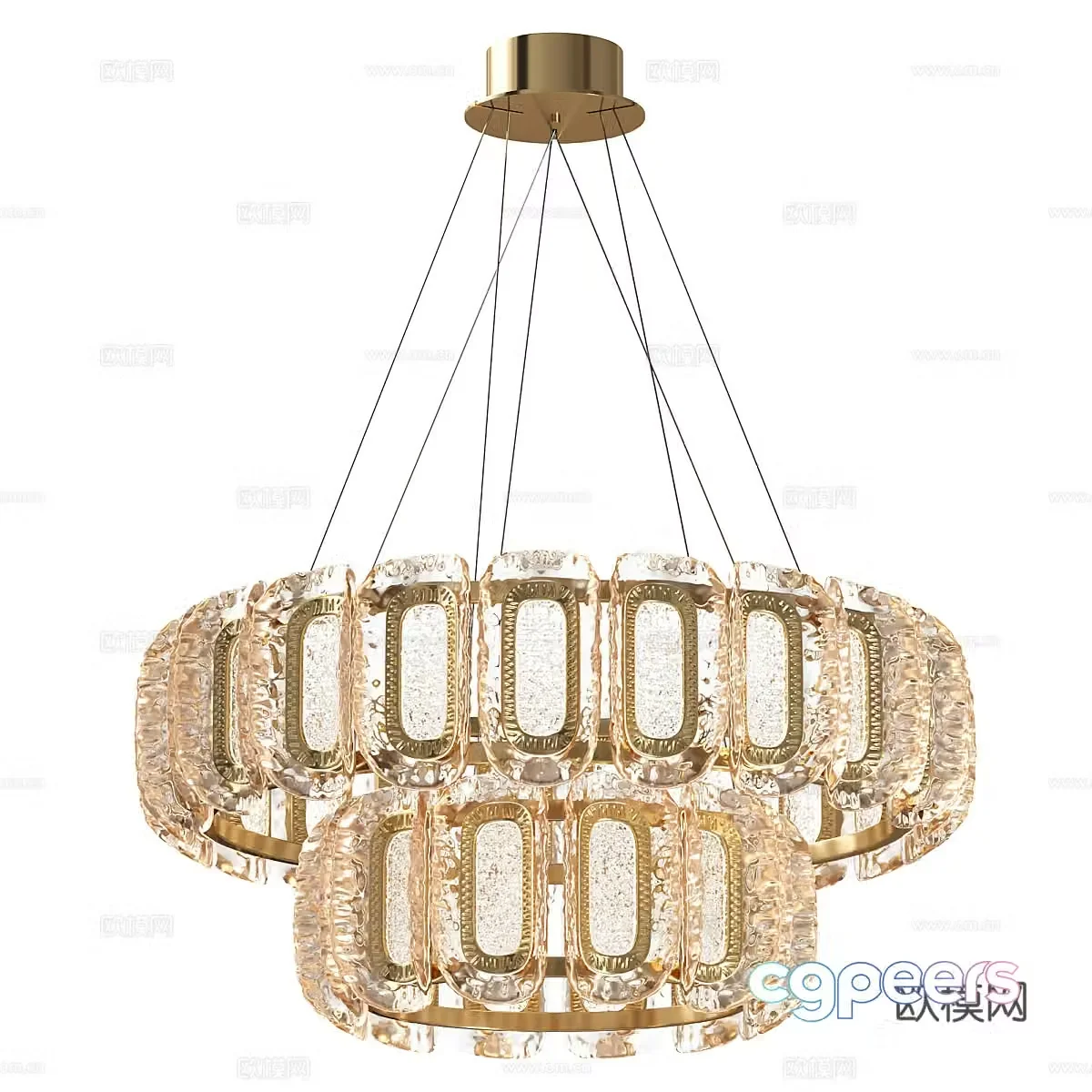 Modern simple chandelier chandelier simple chandelier living room chandelier decorative chandelier 3d model