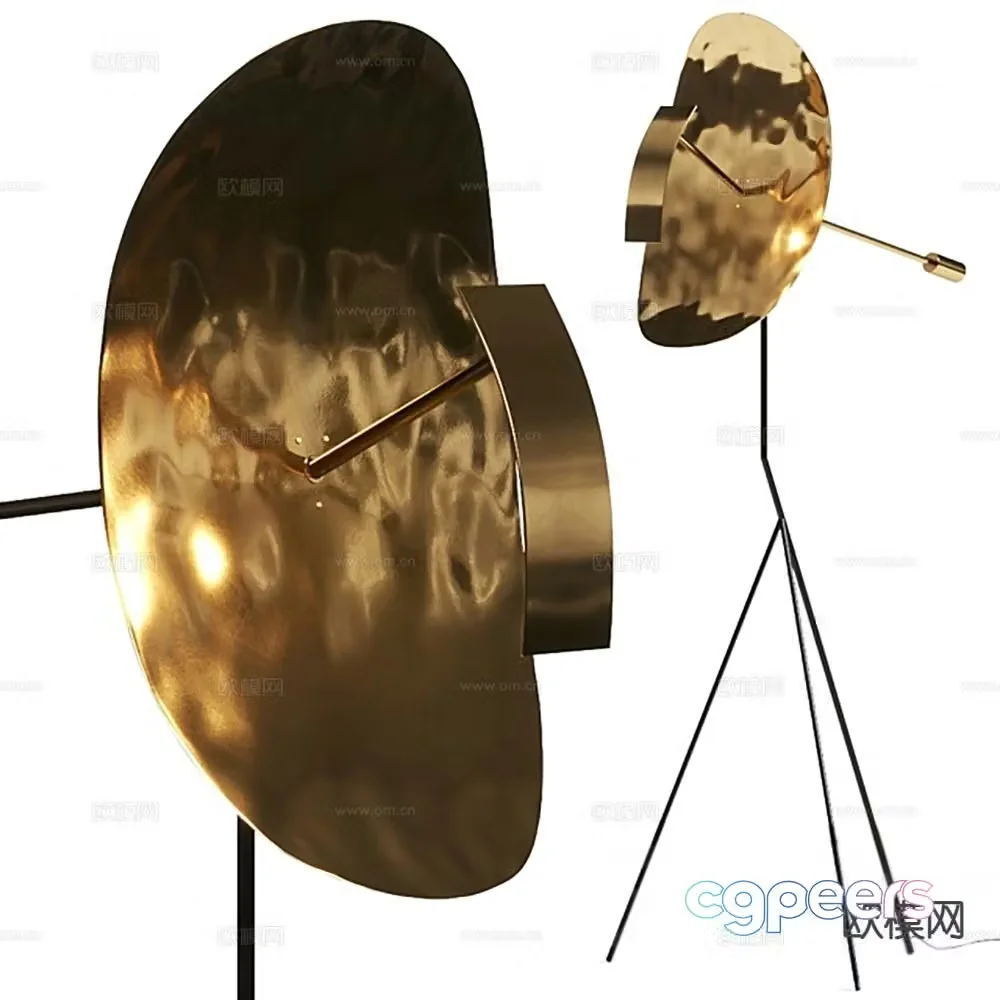Italian metal floor lamp 3d model