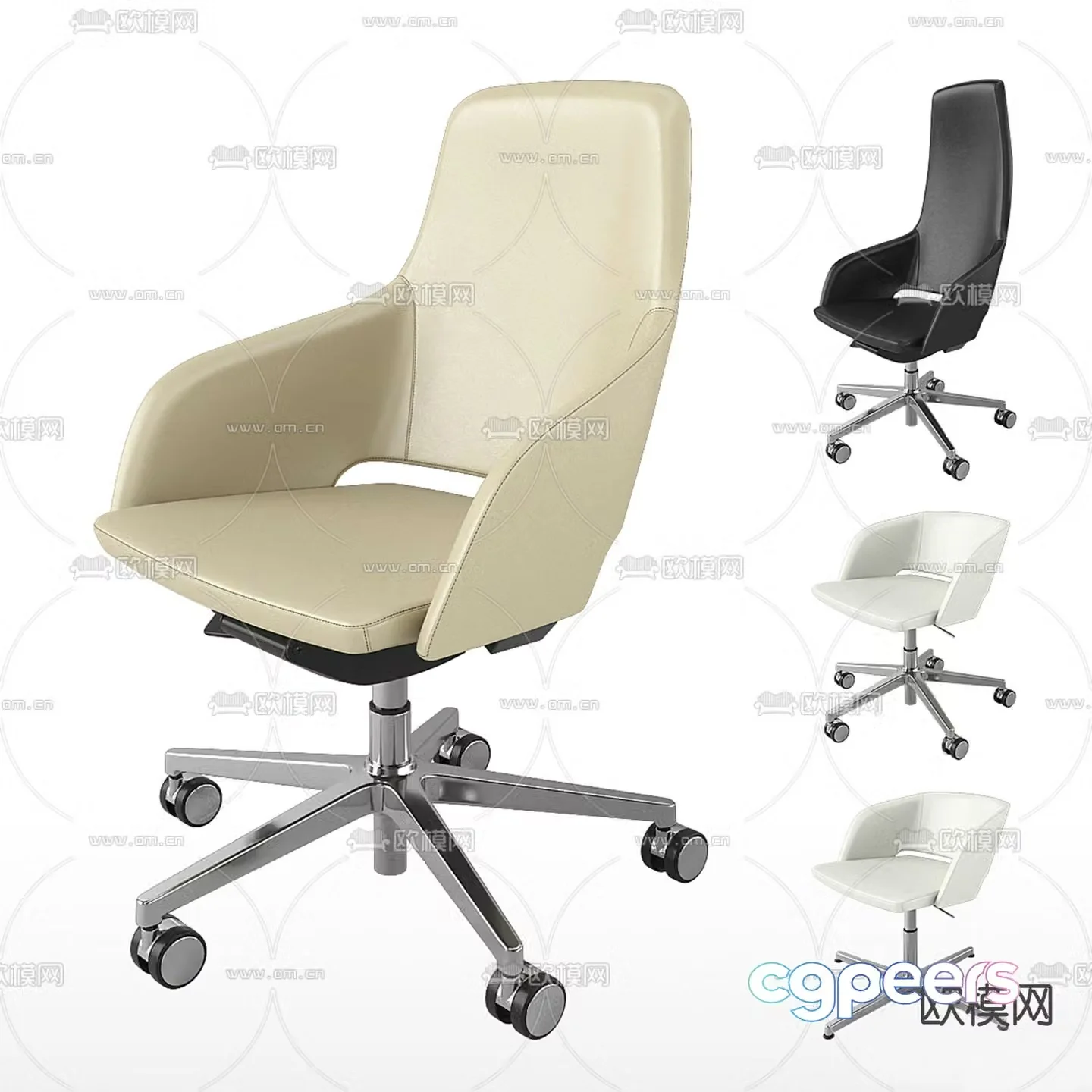 Office chair conference chair staff chair 3d model