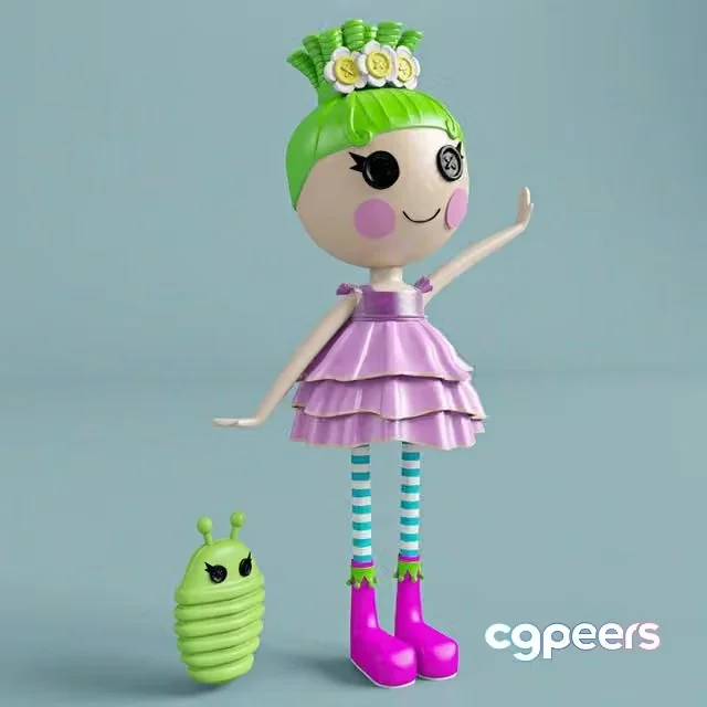 3ds Max Free – Lalaloopsy doll with bukashechkoy