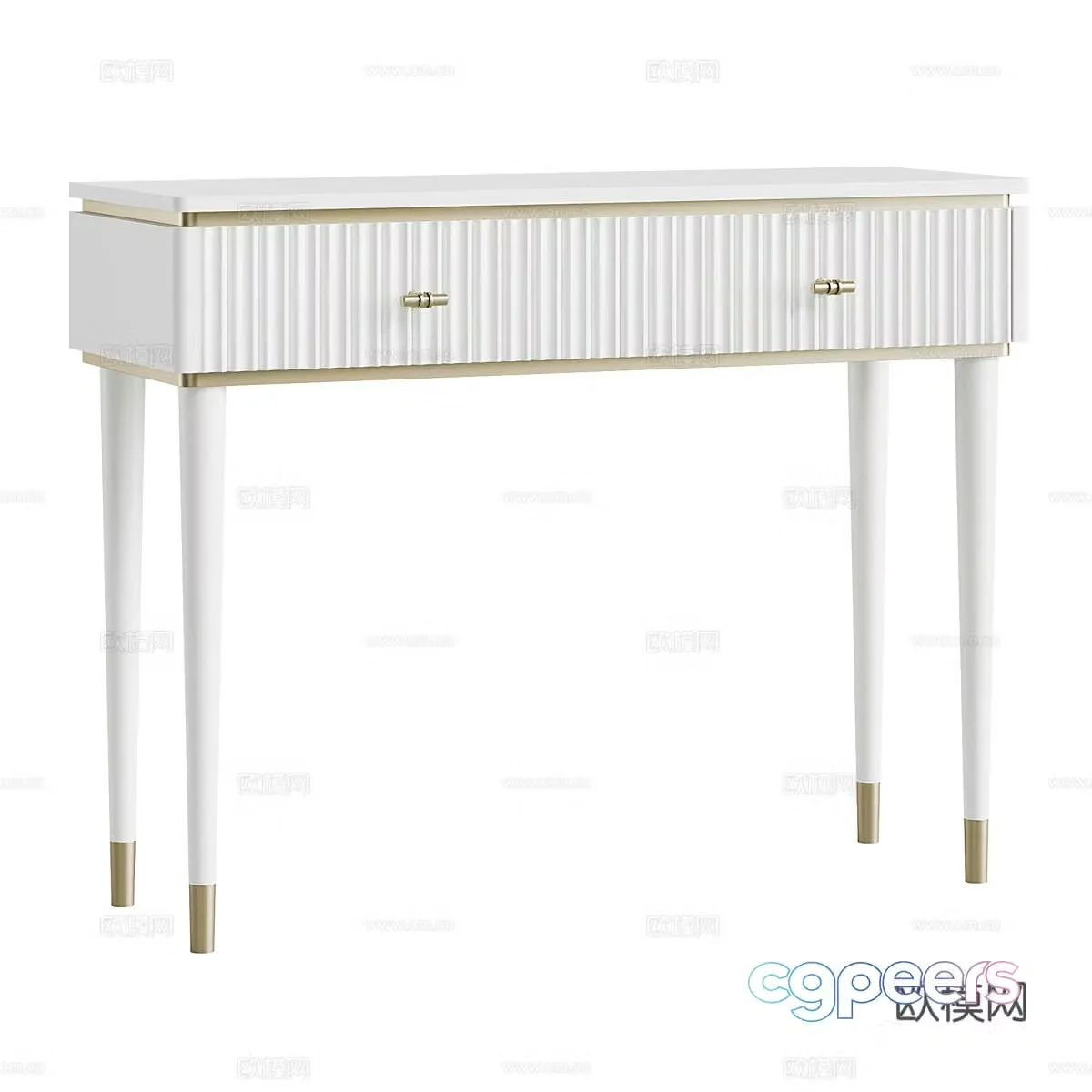 Modern simple desk desk simple desk study desk 3d model