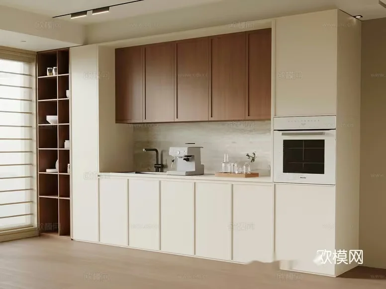Modern Kitchen 3D Model – 22353 – VRAY Render