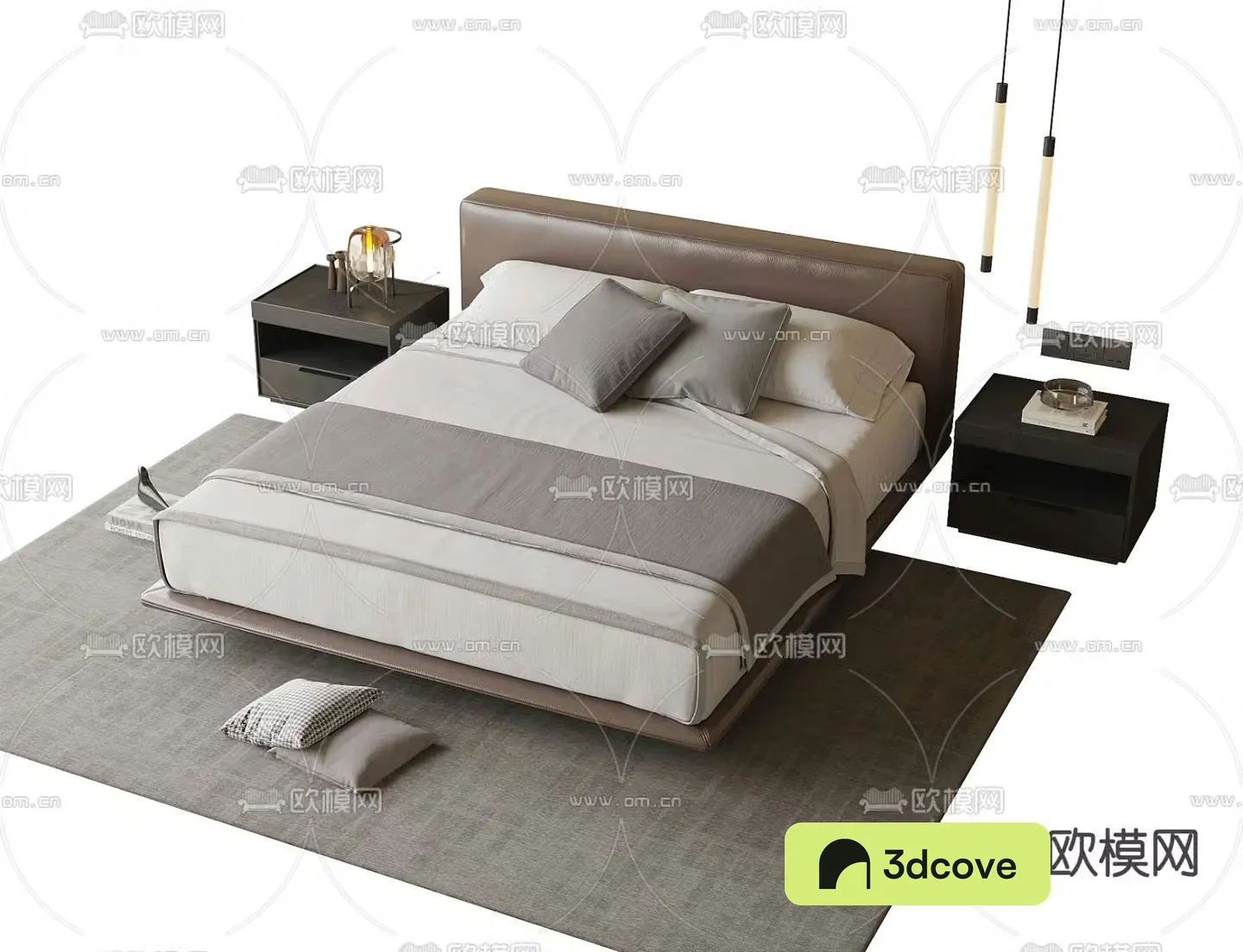 Modern double bed
