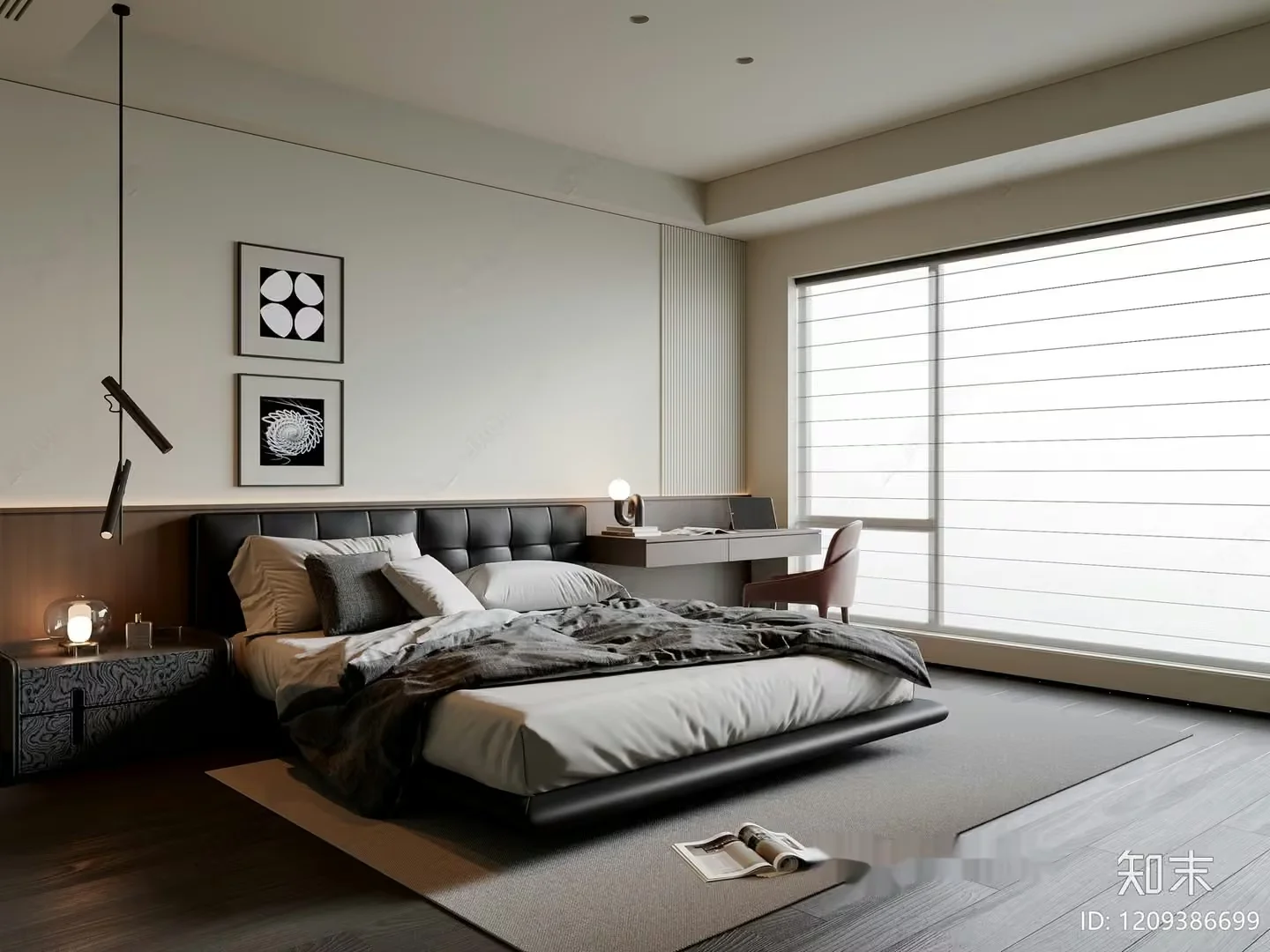 Cozy Bedroom 3D Model – 2549 – VRAY Render