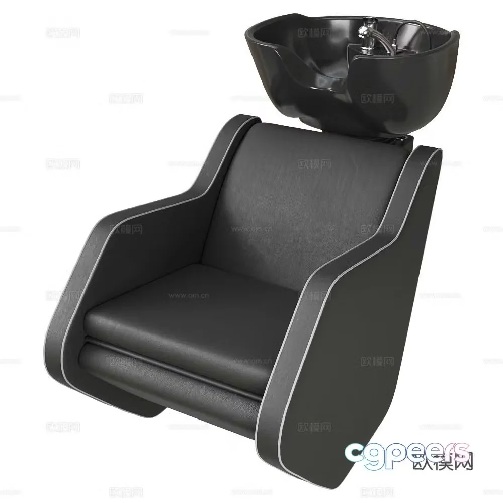 Nelson modern shampoo chair hair salon shampoo chair recliner shampoo chair hair salon equipment 3d model