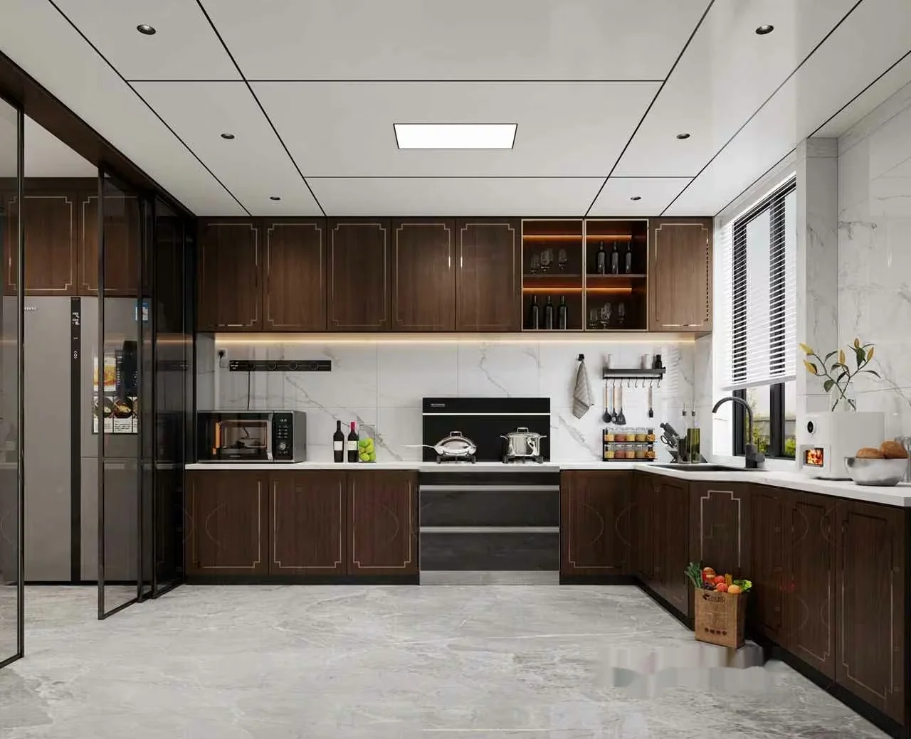 Modern Kitchen 3D Model – 21377 – VRAY Render