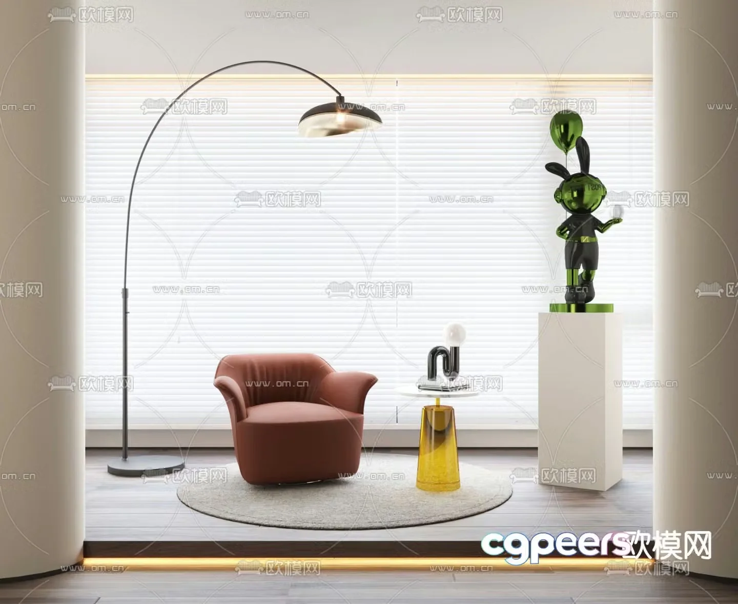 Leisure sofa combination 3d model