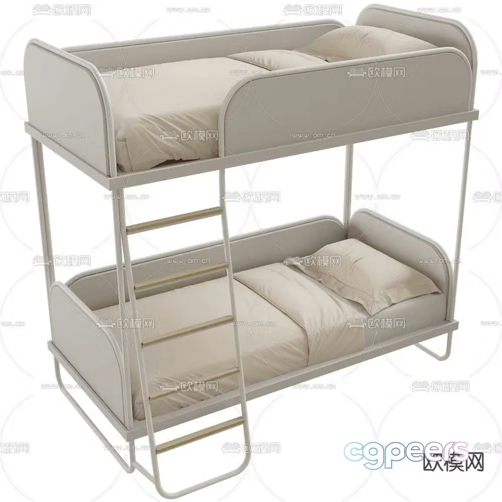 Moonk children’s bed bunk bed 3d model