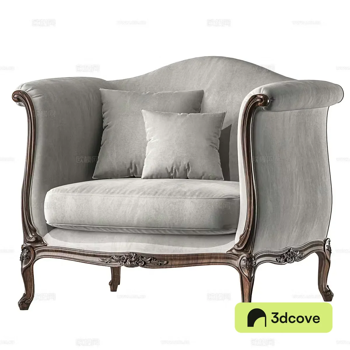French Serpertine armchair