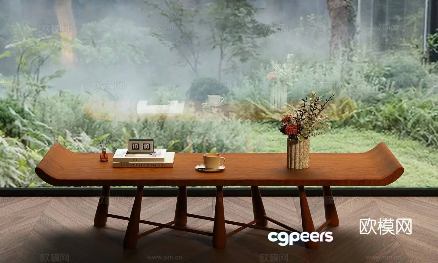 New Chinese tea table New Chinese tea table New Chinese stool 3D model