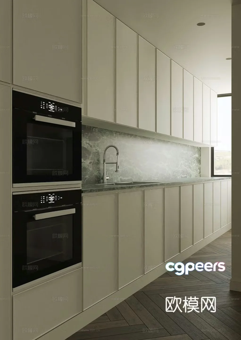 Modern kitchen 3d model