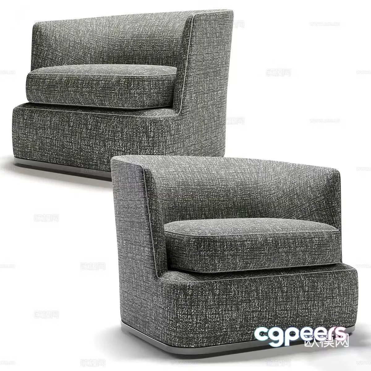 Fabric single sofa sofa chair Fabric single chair Fabric casual chair Fabric backrest chair Fabric 3D model