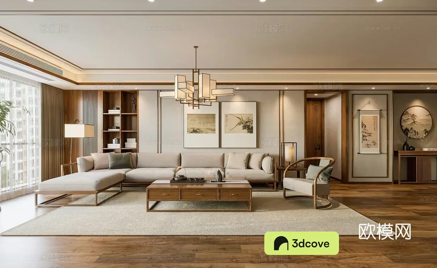 New Chinese Song style living room