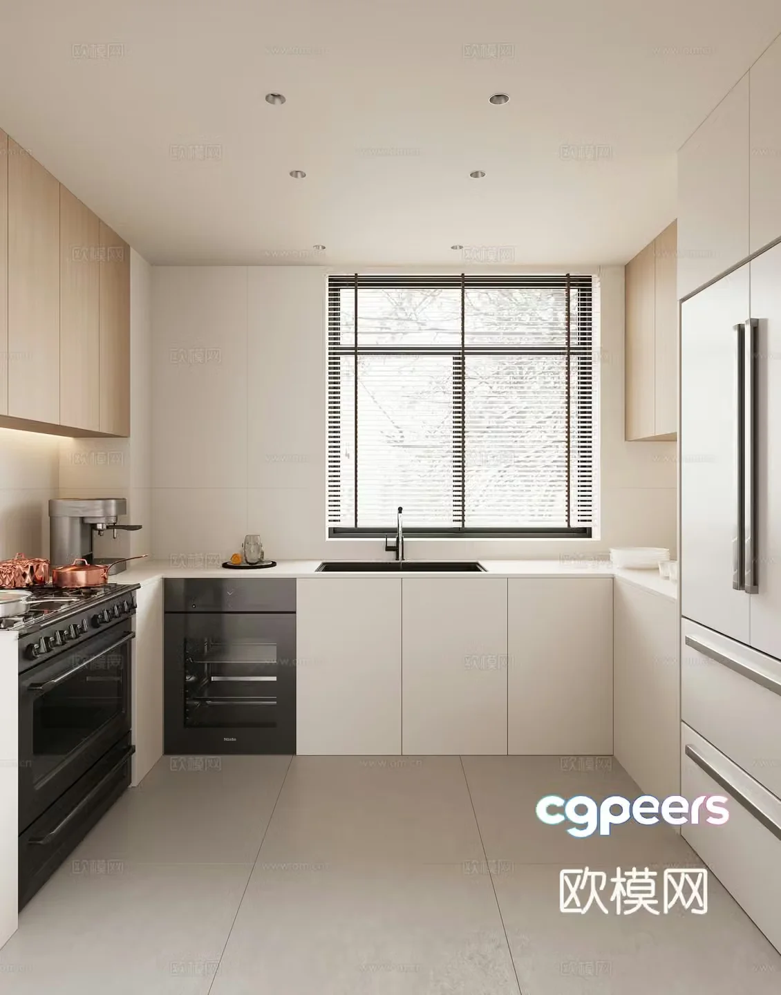 Modern kitchen 3d model