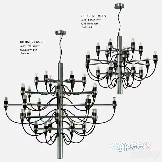3ds Max Free – Chandelier Divinare Molto