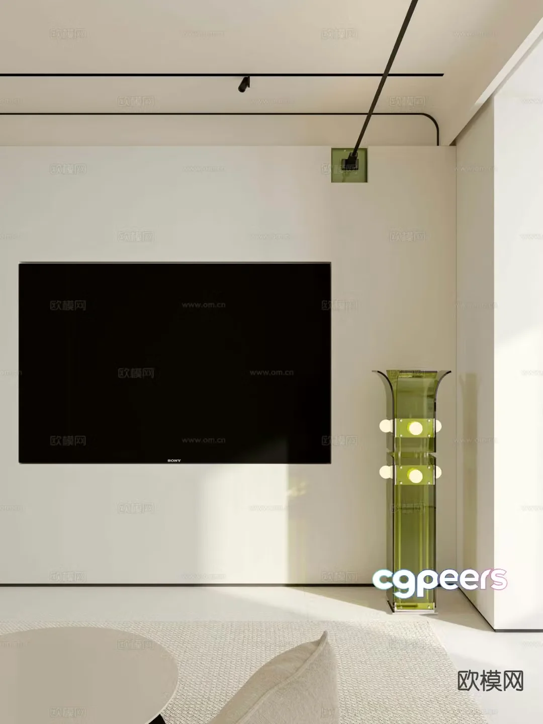Modern floor lamp 3d model
