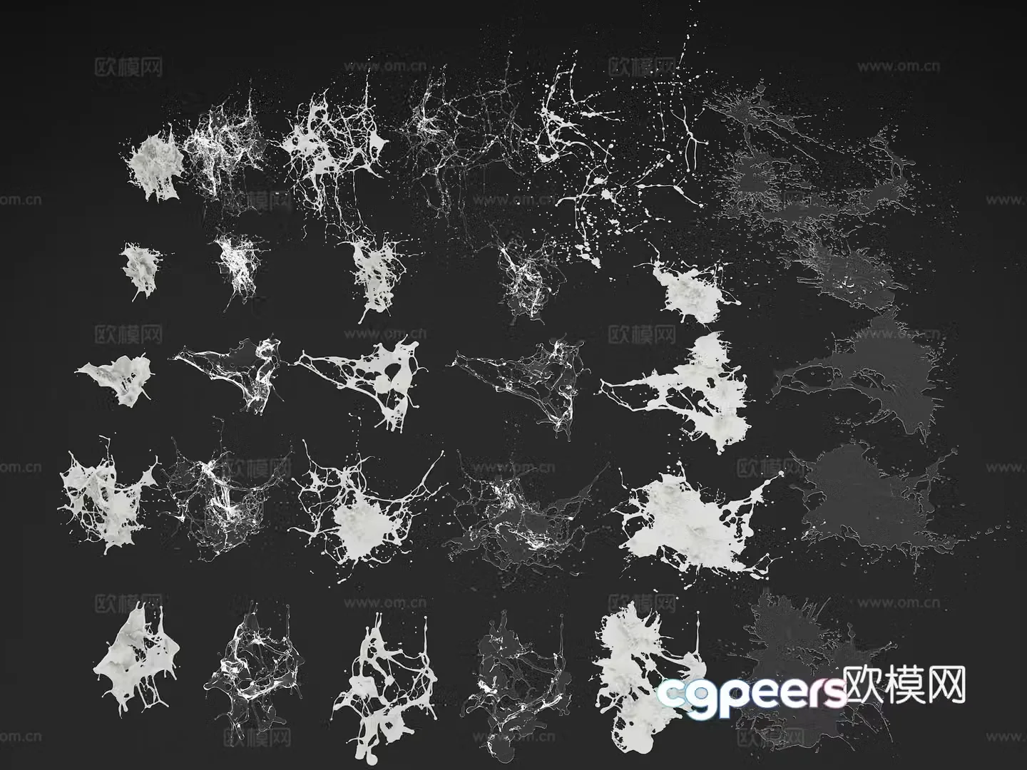 water splash water splash water spray water trace water water splash shape water splash milk 3d model