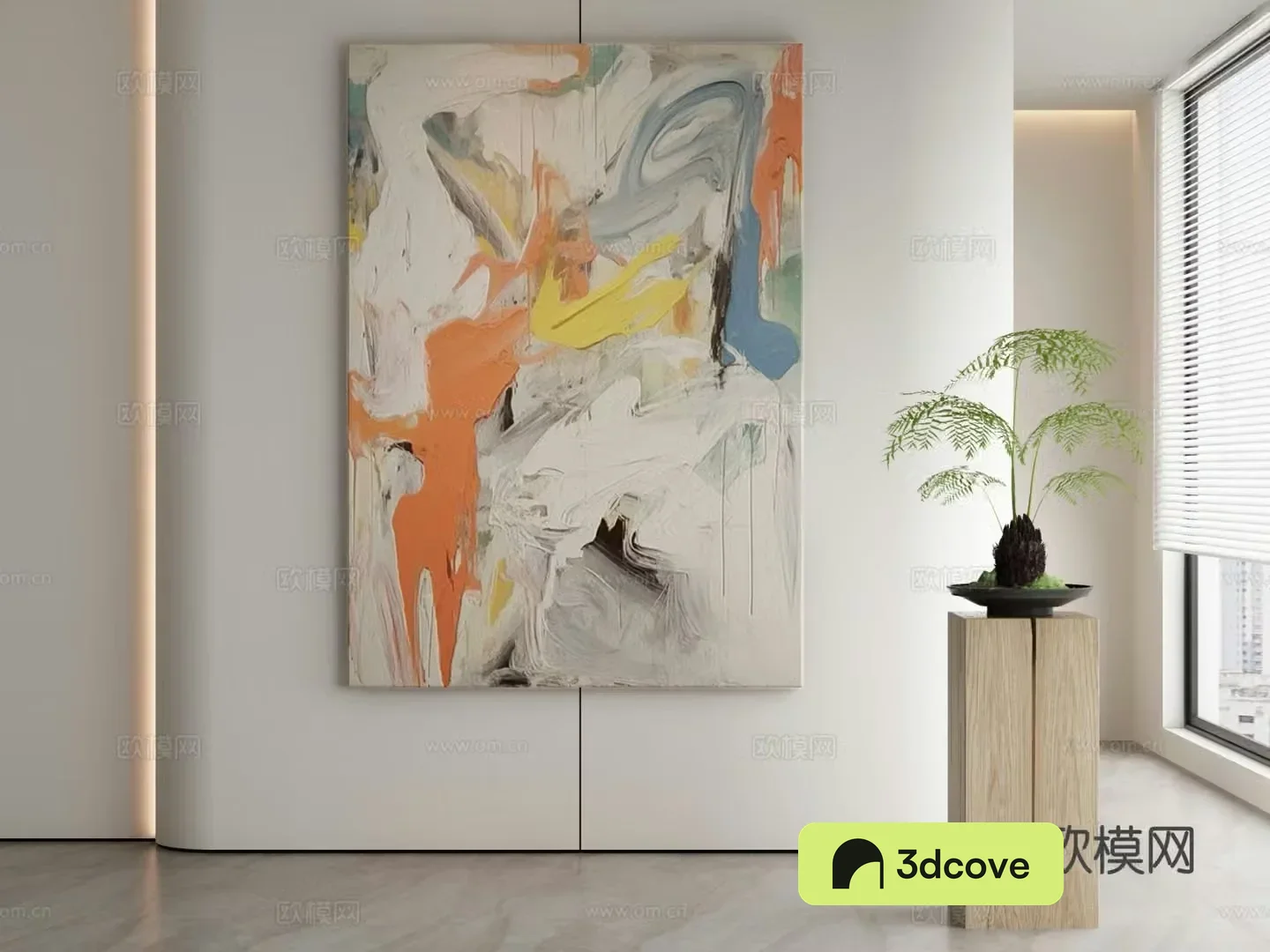 Modern texture painting decorative painting
