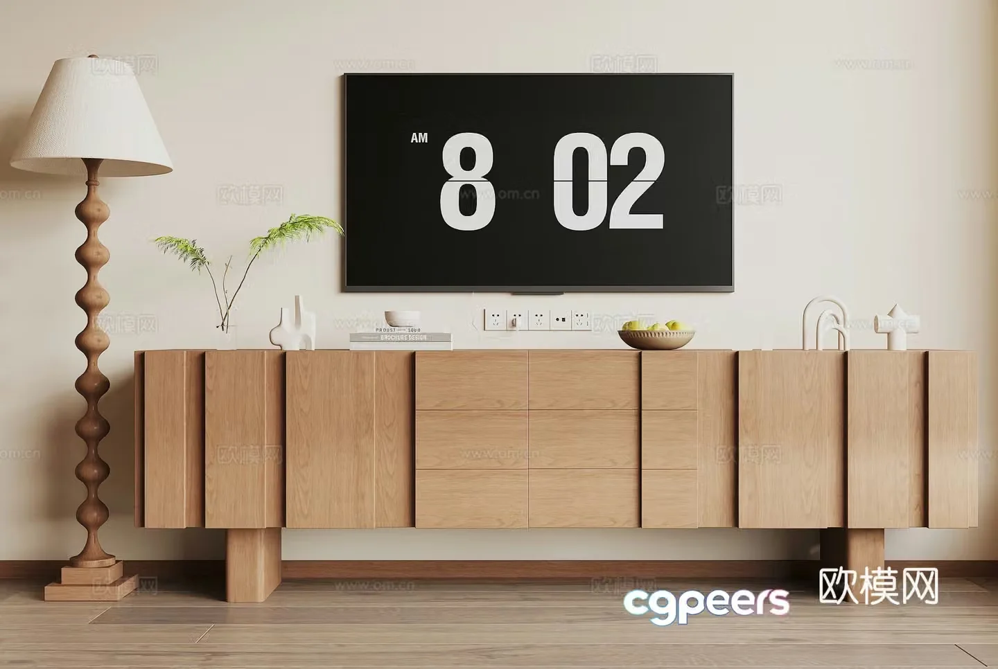 Modern TV cabinet 3d model